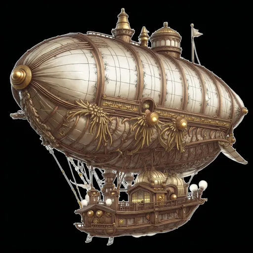 Prompt: Create A majestic vintage airship floats through the clouds at golden hour, its brass and canvas glinting in the sunlight. Gentle wind sways its hull as it sails over a dreamy, steampunk-inspired sky. Cinematic, nostalgic, and atmospheric.
