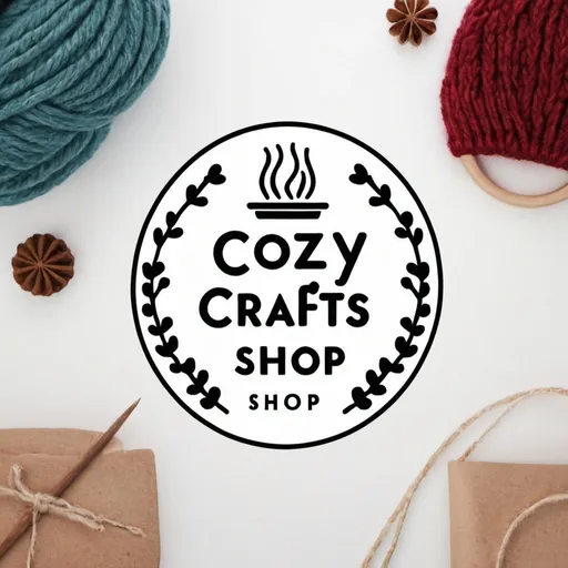 Prompt: create me a logo for my online business called Cozy Crafts Design Shop which sells products