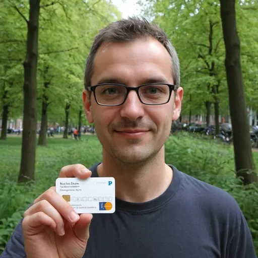 Prompt: can you create an image that looks like a visit card and contains the fallowing elements: 
Name: Dan
Occupation: lecturer, The Hague Univeristy
Living: Amsterdam, de Pijp, for 15 years 
Language: fluent English, French, Romanian, conversational Dutch, Italian, Spanish
Shy and outgoing
Talkative and good listener
Art and nature lover