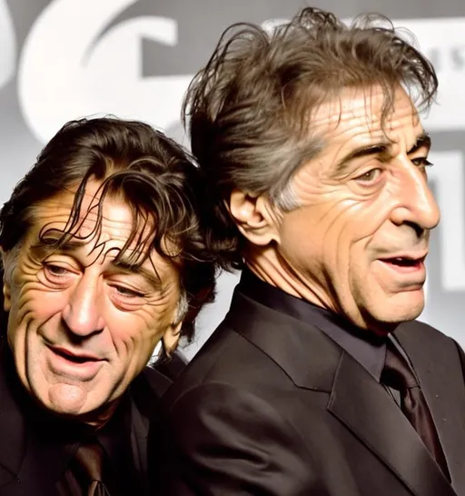 Prompt: Robert De Niro and Al Pacino