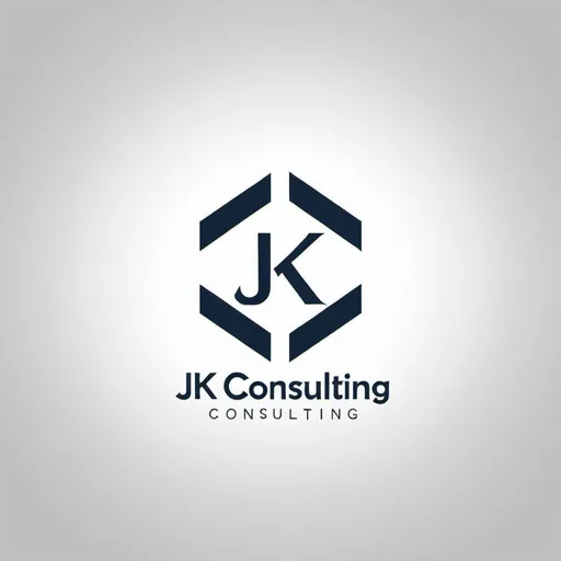 Prompt: Remove 'CONSULLTING' from 'JK Consulting', clean and professional, high quality, minimalistic design, modern, simple, professional, clean lines, sleek, clear typography, minimalist, polished, aptos font, monochromatic color scheme, balanced composition, professional branding