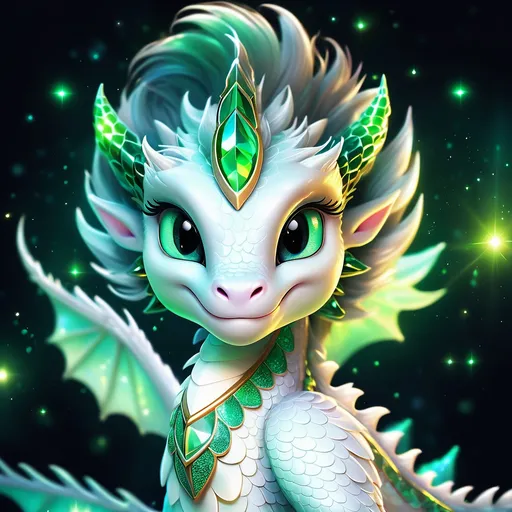 Prompt: cute cartoon emerald dragon,light fury, no background, stunning, mythical being, energy, textures, iridescent and luminescent scales, breathtaking beauty, pure perfection, divine presence, unforgettable, impressive, breathtaking beauty, Volumetric light, auras, rays, vivid colors reflects