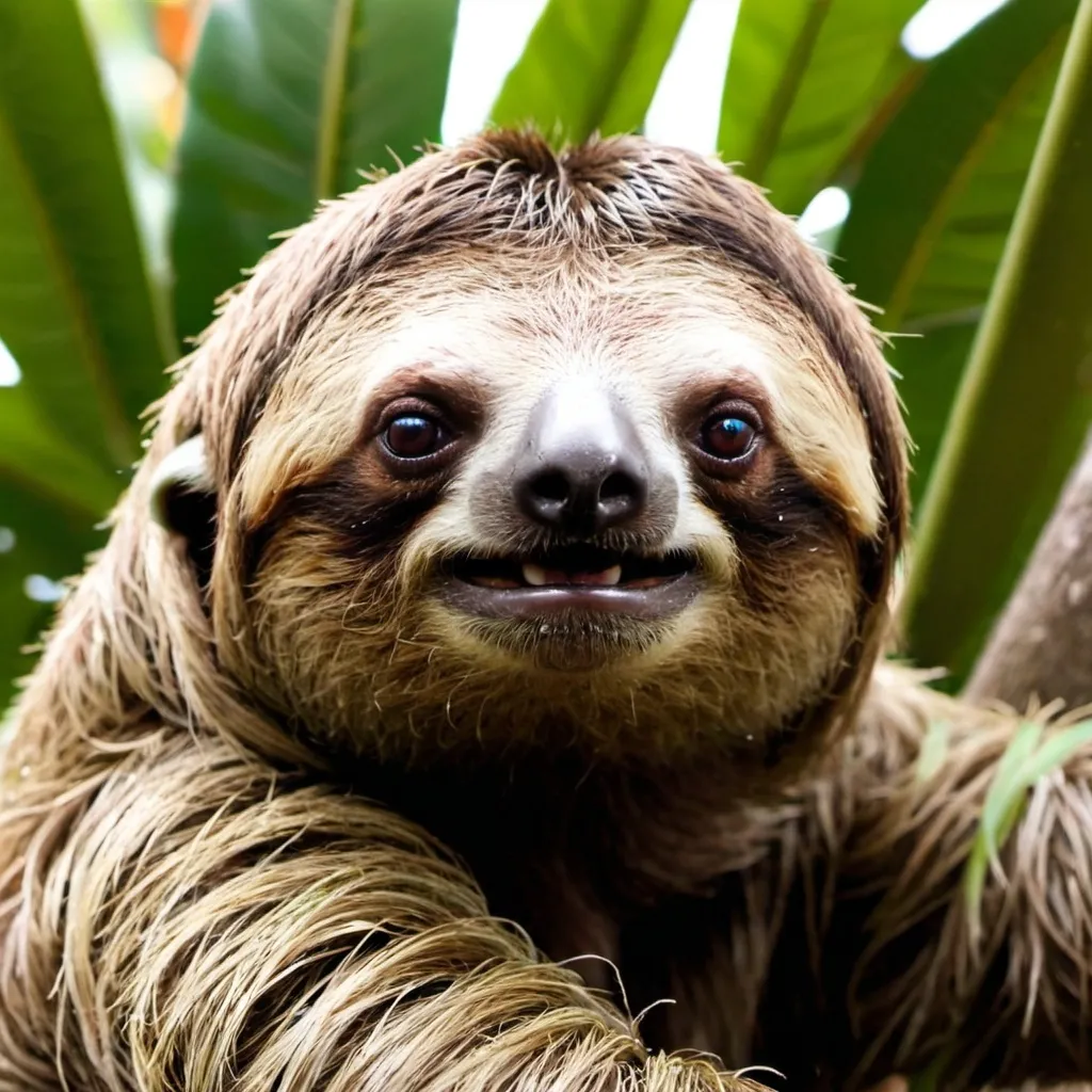 Prompt: angry sloth saying "im gay"
