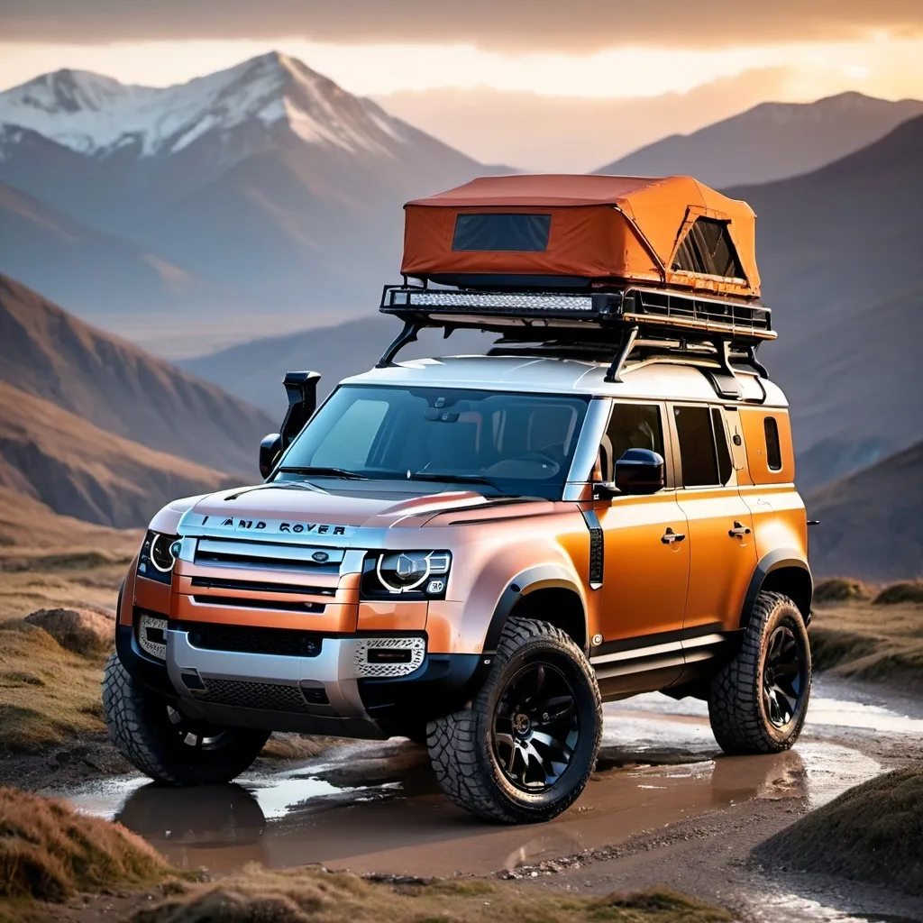 Prompt: 2024 land rover defender modified for overlanding