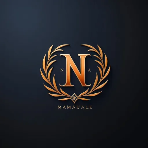 Prompt: Logo with a big N, luxurious look, orange and blue colors, black and gold accents, high quality, modern design, sleek and professional, luxury branding, minimalistic, elegant, regal, premium feel, fine details, sophisticated color scheme, immaculate craftsmanship