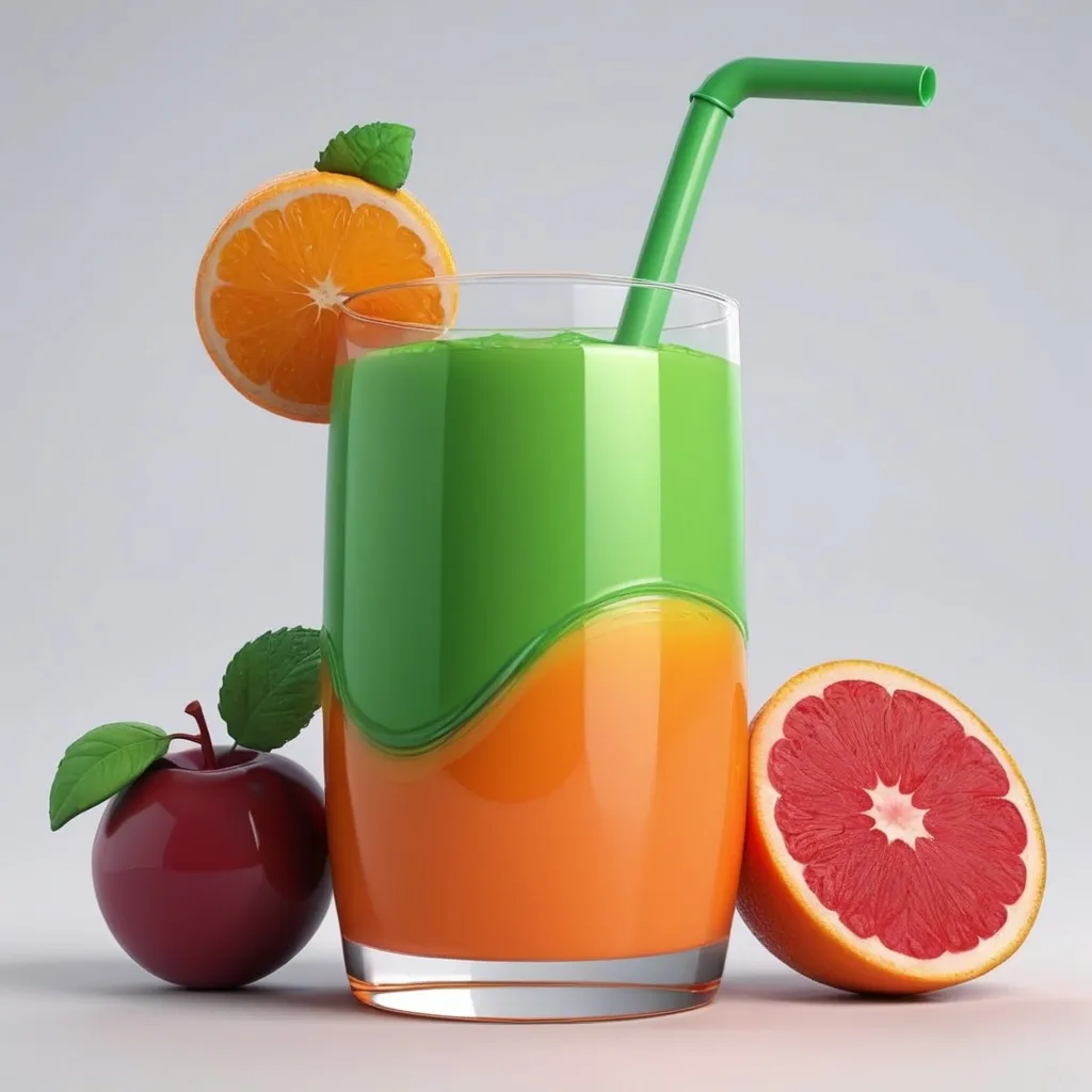 Prompt: Generate a 3d like juice can image 