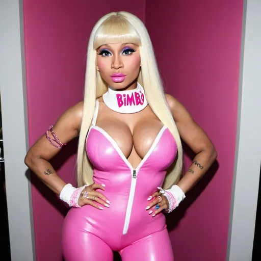 Prompt: nicki minaj  dressed as bimbo