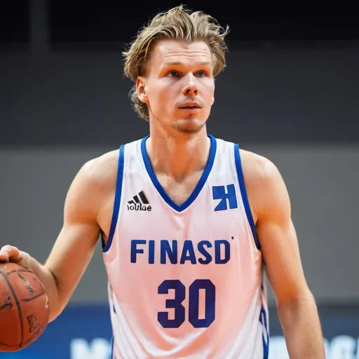 Prompt: Lauri Markannen, Finland, basketball, youtube