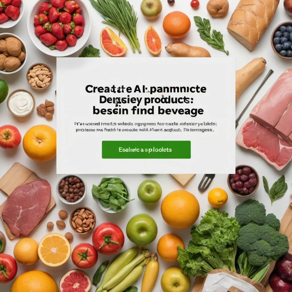 Prompt: Here's an improved text-to-image AI prompt for a professional website banner in the groceries category:

"Create a professional website banner showcasing a variety of grocery products. Include fresh fruits, vegetables, dairy, meat, packaged goods, and beverages. Ensure the design is visually appealing and highlights the diversity of products available."