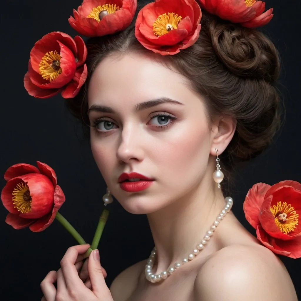 Prompt: I do not need your red sculpted lips,

Nor hair in loops like a serpent,s coils

Nor a nape as graceful as a swan,s,

Nor narcissus eyes full of drunkenness,

Nor teeth as perfect as pearls of heaven,

Nor cheeks ruddy and full as pomegranates,

Nor a voice mellifluous as a sarinda,

Nor a figure as elegant as a poplar,

But show me just this one thing, my love,

I seek a heart stained like a poppy flower

Pearls by millions I would gladly cede,

For the sake of tears borne of love and grief.