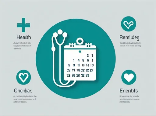 Prompt:  Medical Symbol: Incorporate elements like a cross, stethoscope, or heart to represent healthcare and medical services.Calendar Icon: Include a calendar or clock to signify appointment scheduling and reminders.Heartbeat Line: A heartbeat or EKG line to symbolize health monitoring and care.Telemedicine: Elements like a video call icon to highlight telemedicine integration.Color Scheme: Use calming and trustworthy colors such as blue, green, or a combination of complementary colors. Accent colors can be used for highlights.Typography: Clear, modern, and professional fonts that convey reliability and ease of use.Style:Modern and Clean: The design should be sleek and professional, with a modern look that appeals to both patients and healthcare providers.Friendly and Approachable: The logo should feel welcoming and convey a sense of care and trust.Text:Main Text: "HealthEase"Tagline: "Patient Care Simplified"