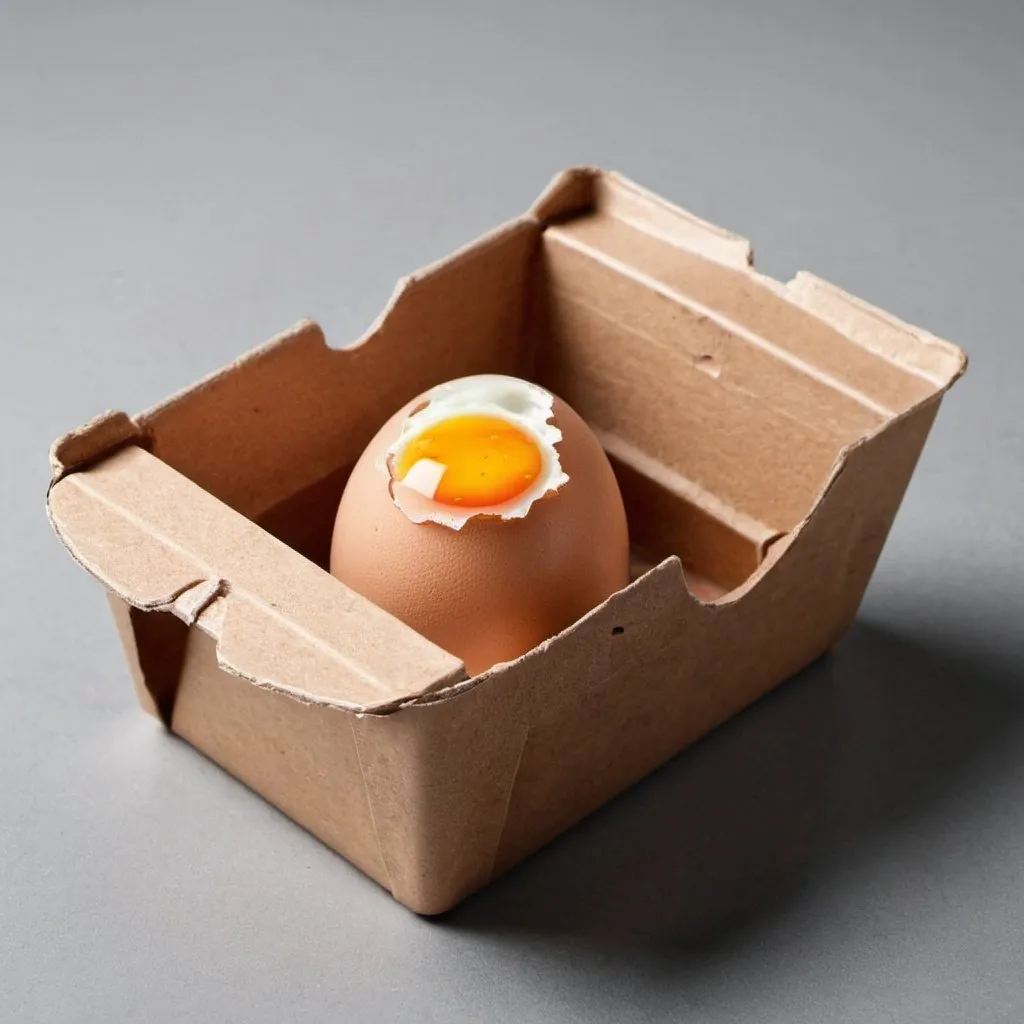 Prompt: An egg packaging
