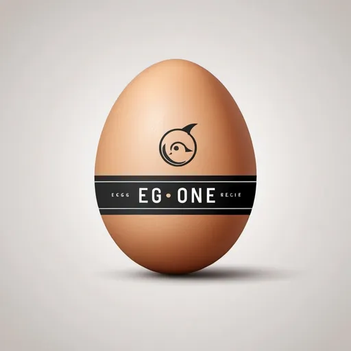 Prompt: Create a logo that base on the image you have just created, the egg one