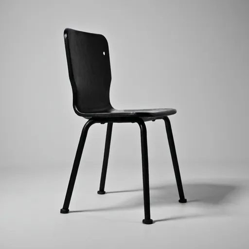 Prompt: A chair sitting on itself.