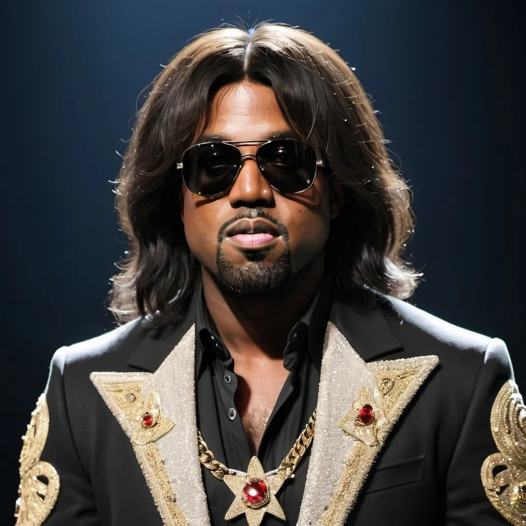 Prompt: Kanye West reincarnated as Michael Jackson