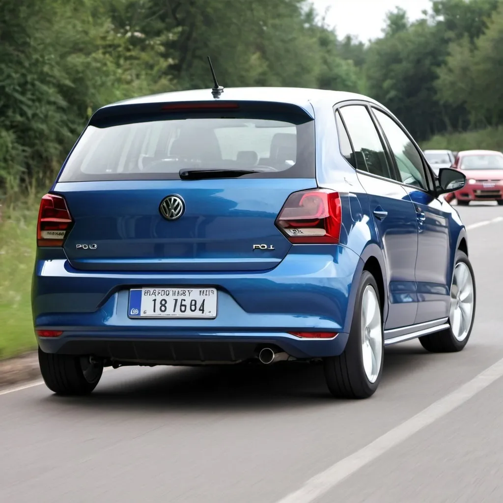 Prompt: vw polo with rear engine