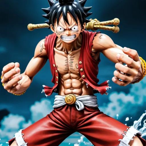 Prompt: luffy gear 5
