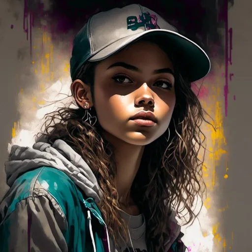 Prompt: <mymodel> ((best quality)), ((masterpiece)), ((realistic)), (detailed) illustration, hip-hop young woman ,chiaroscuro,perfect composition , masterpiece, hyperrealism, delicate detailed complex, highly detailed, intricate detailed, volumetric lighting, light reflection, highly detailed concept art, trending on artstation, vivid colors, melancholic, dim lights, 8k uhd, realistic,