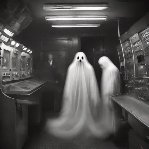 Prompt: candid photos of ghosts in the machine