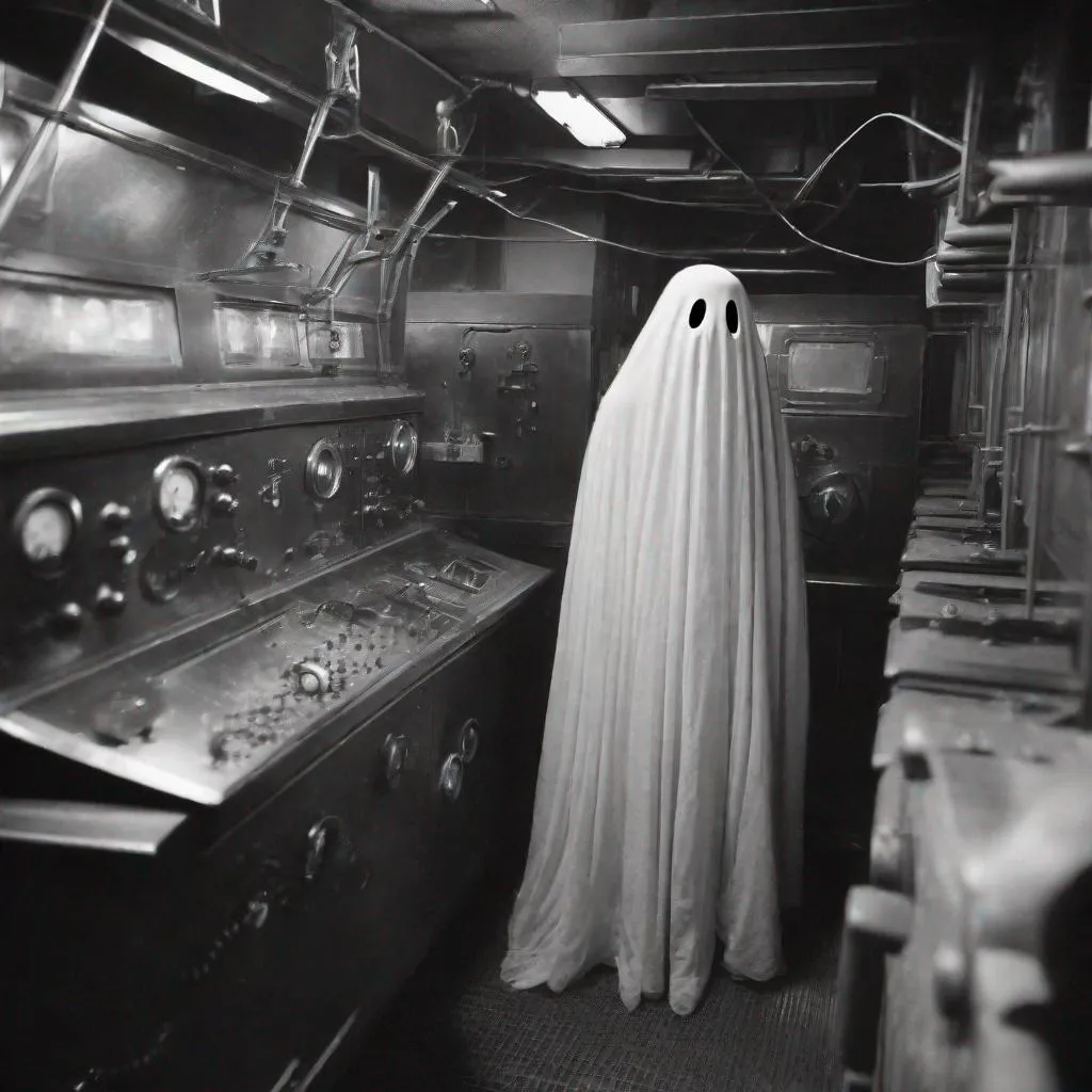 Prompt: candid photos of ghosts in the machine