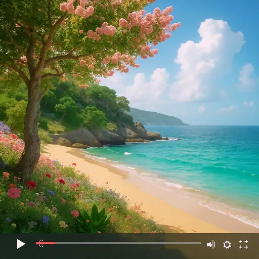 Prompt: Make a beautiful video with this picture.