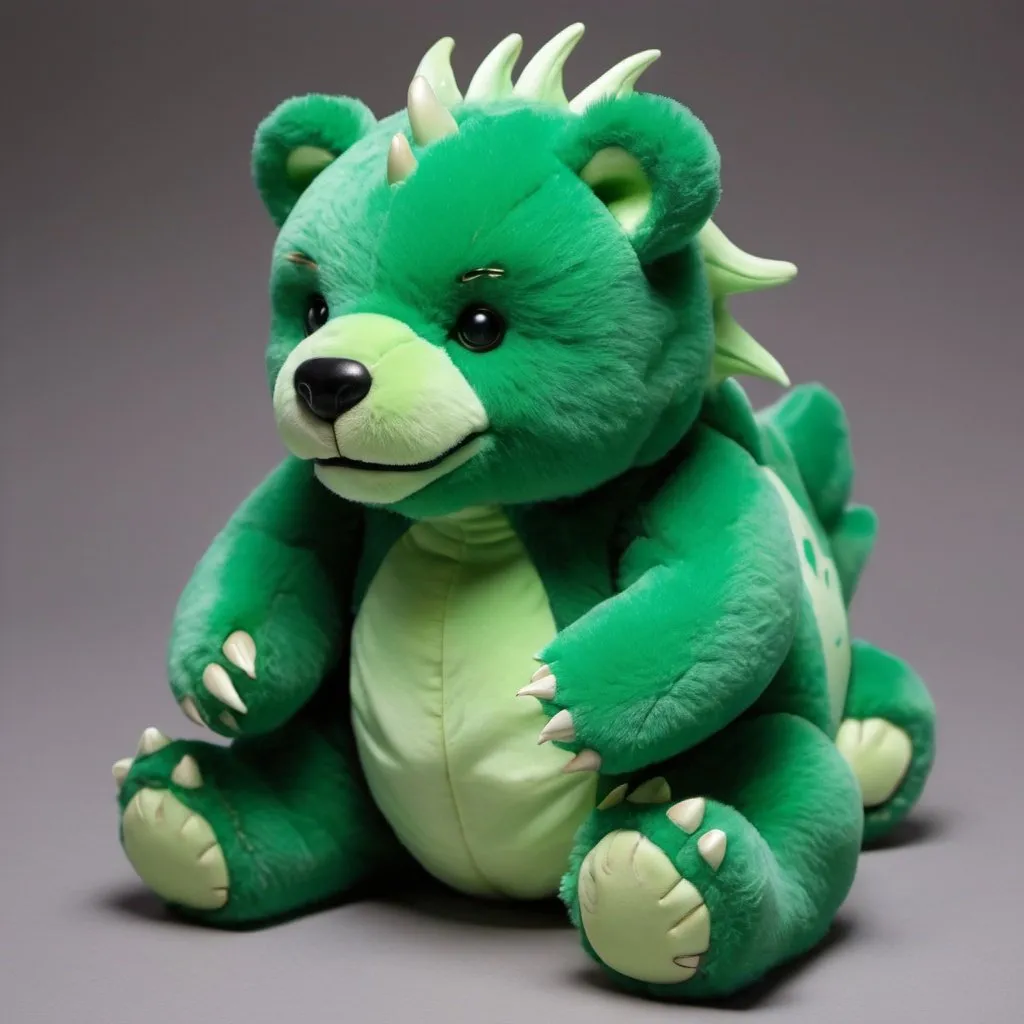 Prompt: dragon green bear hybrid

