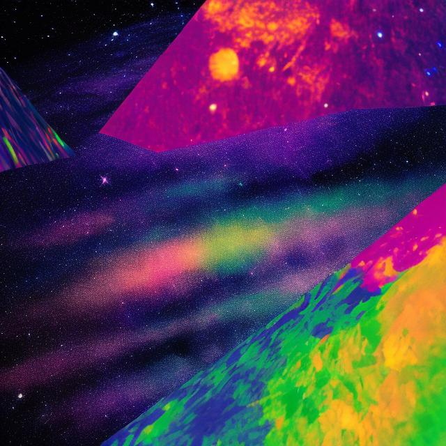 Prompt: Color prism in outer space

