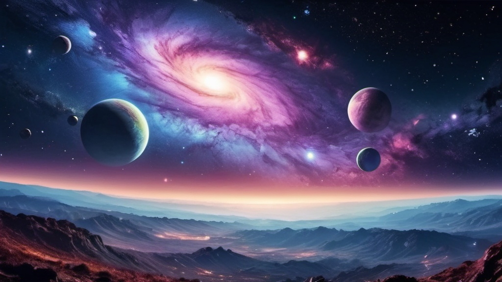 Prompt: Galaxy space beautiful view 