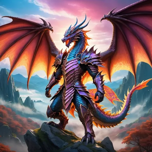 Prompt:  anime Dragon knight 
