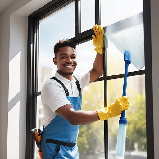 Prompt: Title: Window Cleaning Business - Clear View Solutions

[Opening Scene: Bright morning, a window cleaner wiping a large glass window, making it sparkle.]

Narrator (VO):
Tired of looking through dirty, streaky windows? Let Clear View Solutions give you a crystal-clear view of the world outside!

[Cut to: Happy homeowner smiling as sunlight pours through clean windows.]

Narrator (VO):
Our professional window cleaning service caters to homes, businesses, and high-rise buildings. From skylights to storefronts, we’ve got you covered.

[Cut to: A crew working on a tall office building using ropes and professional equipment.]

Narrator (VO):
At Clear View Solutions, safety and efficiency are our top priorities. With our trained and insured team, no job is too big or too small.

[Cut to: A technician explaining services to a homeowner.]

Technician:
We use eco-friendly products that are tough on grime but gentle on your windows—and safe for your family and pets.

[Cut to: Before and after shot of a storefront window being cleaned.]

Narrator (VO):
Your windows are the face of your property—why not make the best first impression? Book your cleaning today and see the world through a cleaner lens!

[Cut to: Company logo and contact details.]

Narrator (VO):
Call Clear View Solutions now at 555-1234 or visit us online at clearviewsolutions.com for a free estimate. Let the light in!

[End Scene: Bright, clear window with sunlight streaming through.]

Narrator (VO):
Clear View Solutions—your window to a cleaner world.