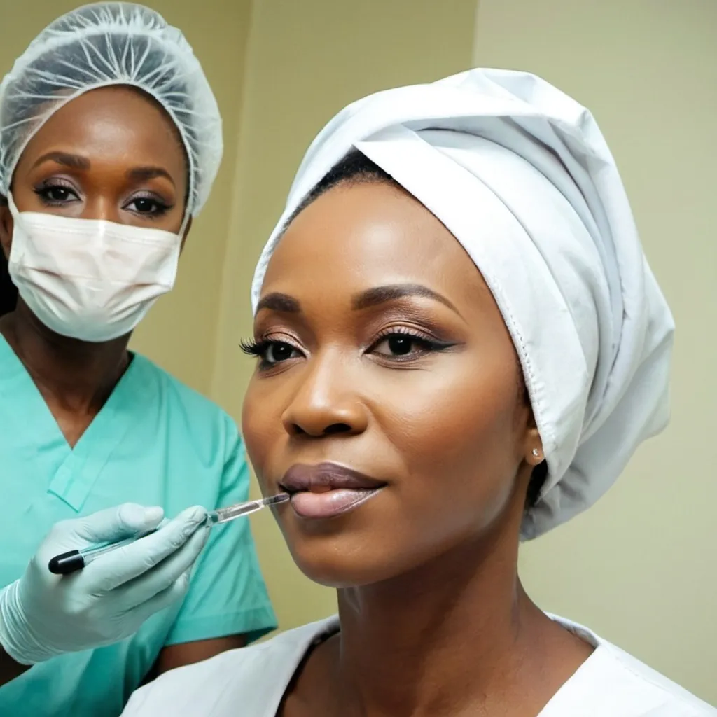 Prompt: Heritage Medical and Spa, a cosmetic hospital in Nigeria