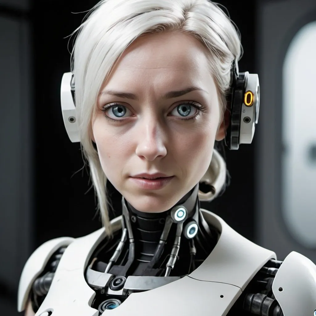 GLAdOS as a human. High quality face and high quali...