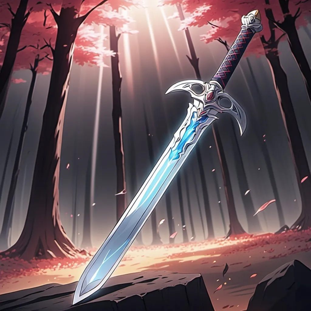 Prompt: a anime sword with power to put people to sleep