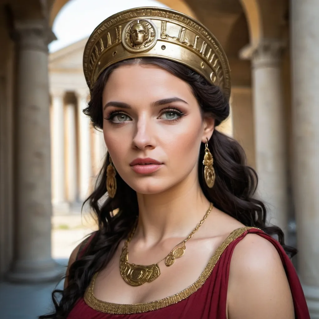 Prompt: Beautyful Woman Roman Empire style 