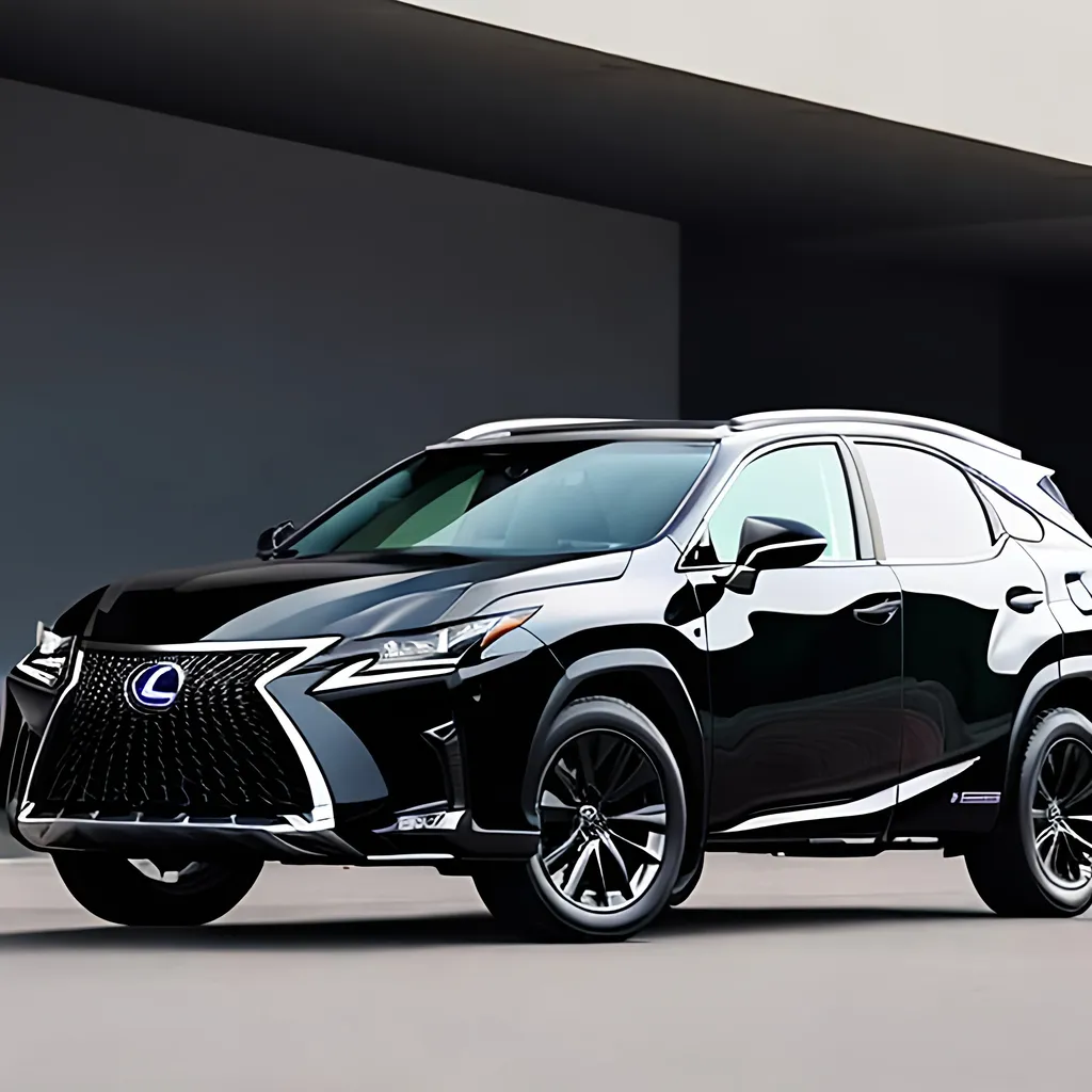 Prompt: black lexus 350 rx 2022
