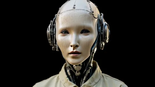 Prompt: @MHSbE1fGVbyT95QyMlEw close up headshot, facing fully forward, neutral stance, direct eye contact, studio portrait against black background, soft lighting