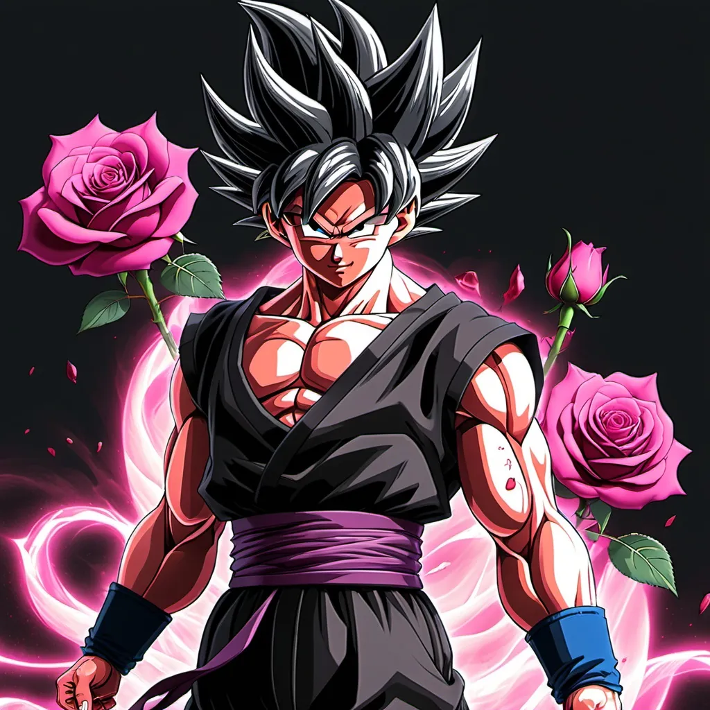 Prompt: Goku black Rose
