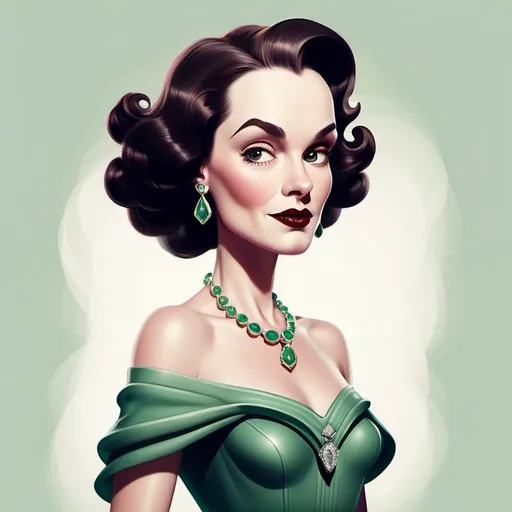Prompt:  illustrated character design inspired by Maureen O'Sullivan



