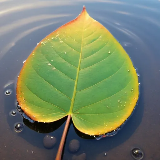 Prompt: hoja  con gota de agua  grande en primer plano, gota brilla arcoiris y reflecta entorno, fondo de musgo desenfocado.
 con lagartija común apoyada en rama que hacia la gota.
 máxima resolución y mayor tamaño posible estilo realista con zoom de lente detallados en primer plano 