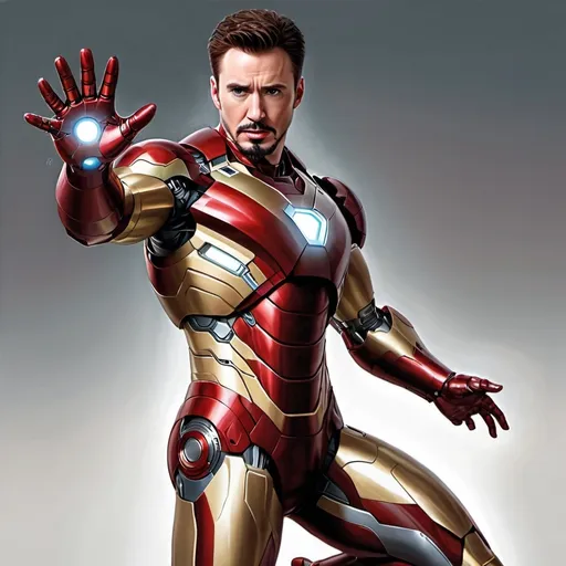 Prompt: Chris Evans as Ironman Artgerm, computer art, stanley artgerm lau, a detailed painting Full Body