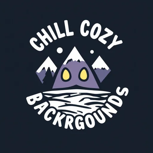 Prompt: Create a round logo for my youtube channel called "Chill Cozy Backrgounds"