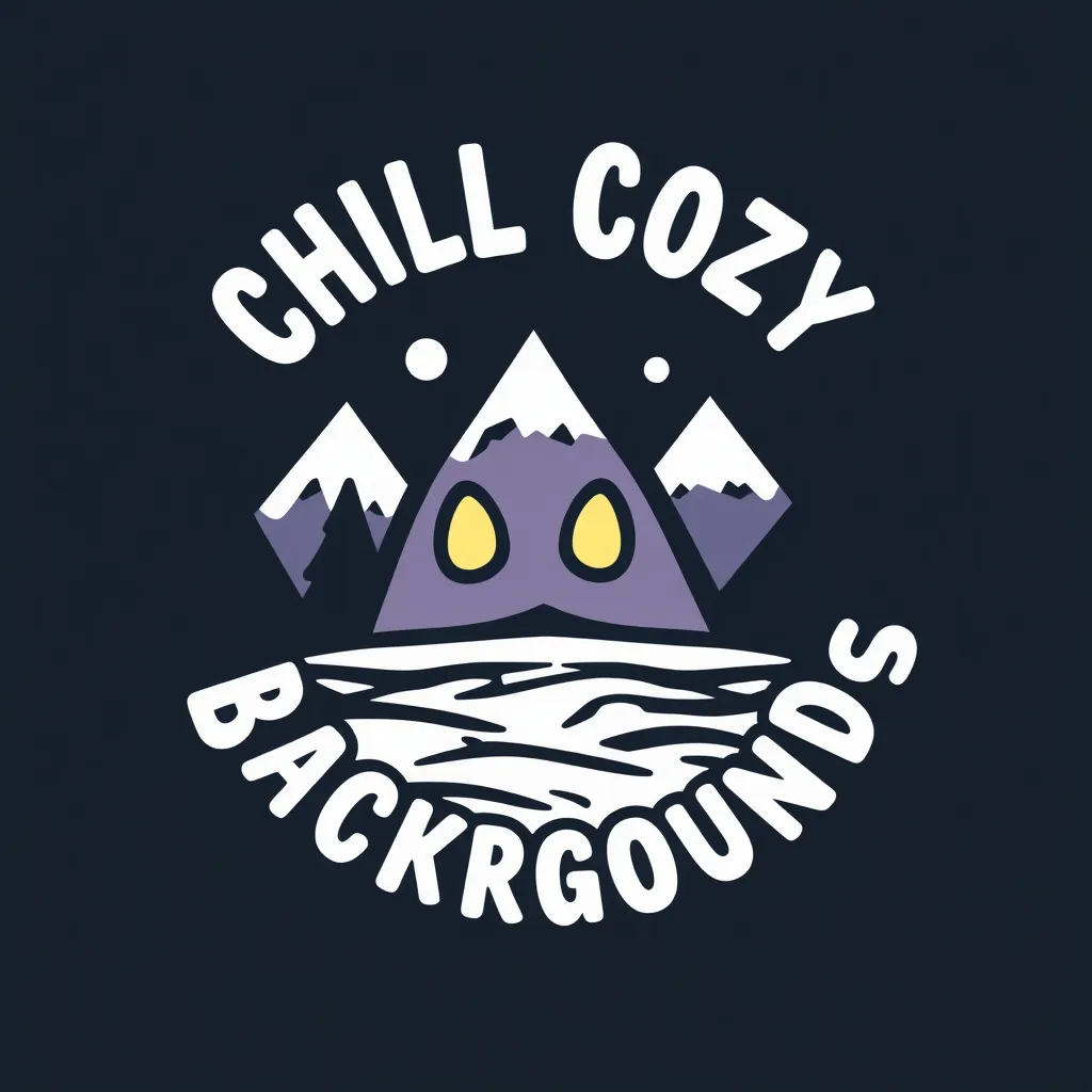 Prompt: Create a round logo for my youtube channel called "Chill Cozy Backrgounds"