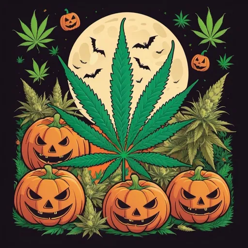 Prompt: marijuana Halloween