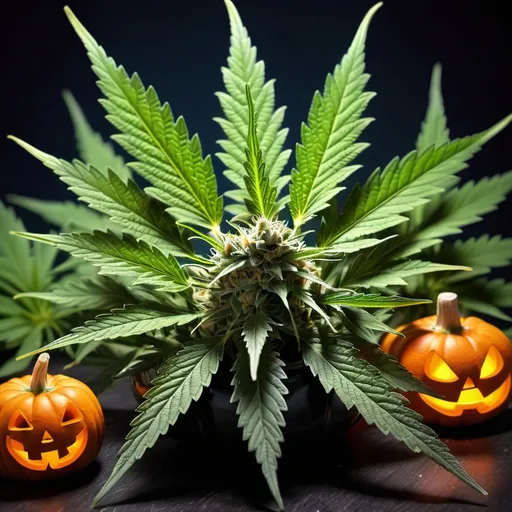 Prompt: marijuana Halloween