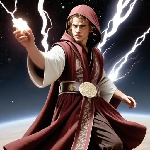 Prompt: portrait of Hayden Christensen as Anakin Skywalker