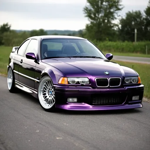 Prompt: create me a picture of bmw e 36 in malboro edition that i can put on a t-shirt