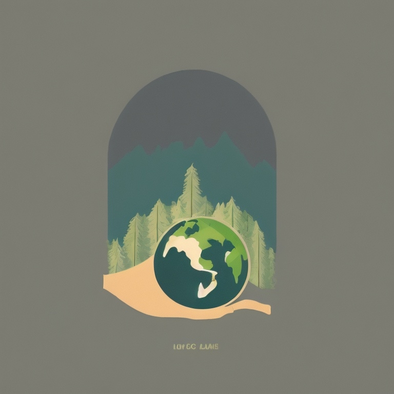 Prompt: "An artistic illustration of a sick Earth being healed by planting trees, nature-inspired, vintage cottage style, gentle colors, simple line art, SVG vector cut file design, environmental protection message"