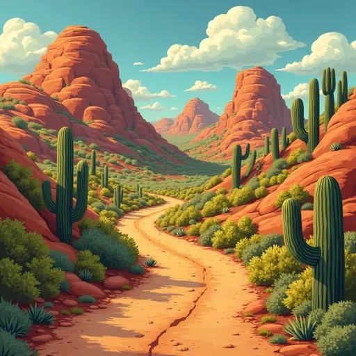 Prompt: Imagine if the hills had eyes  in Looney tunes style 