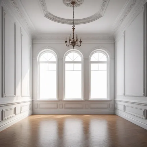 Prompt: empty classic room light white walls side window, bright
empty room high ceiling, victorian, photorealistic, detailed, 8k,