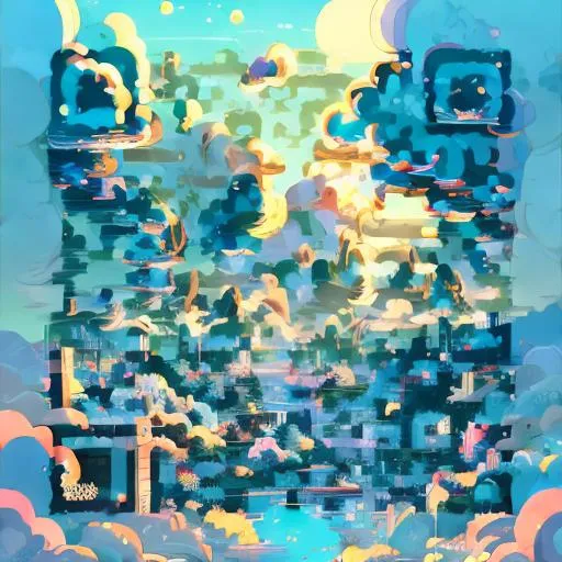 Prompt: A hyperdetailed photo of a beautiful and clean landscape with detailed clouds and sun rays in the style of RPGCharacter and Ghibli Studio and Ufotable and Kyoto Animation and A-1 Pictures and Kadokawa and Aniplex and Charlie Bowater and Atey Ghailan, colorful anime art without text, vibrant and vivid and saturated colors creating lush and detailed worlds with beautiful art trending on ArtStation 16k PBR HQ hyperrealist photorealistic lighting and volumetric hard shadows